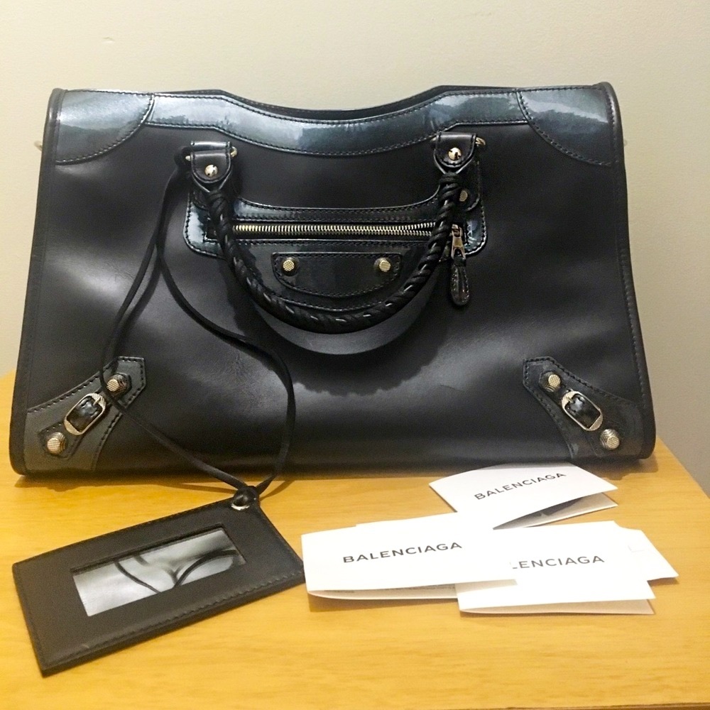 Balenciaga City Giant 12 Patent Leather & Leather - Picture 8 of 16